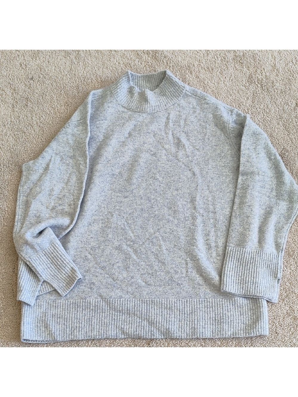 Light Gray Turtleneck Sweater